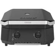 Cozze G-500 gasolgrill i svart med två separat reglerbara brännare och lock