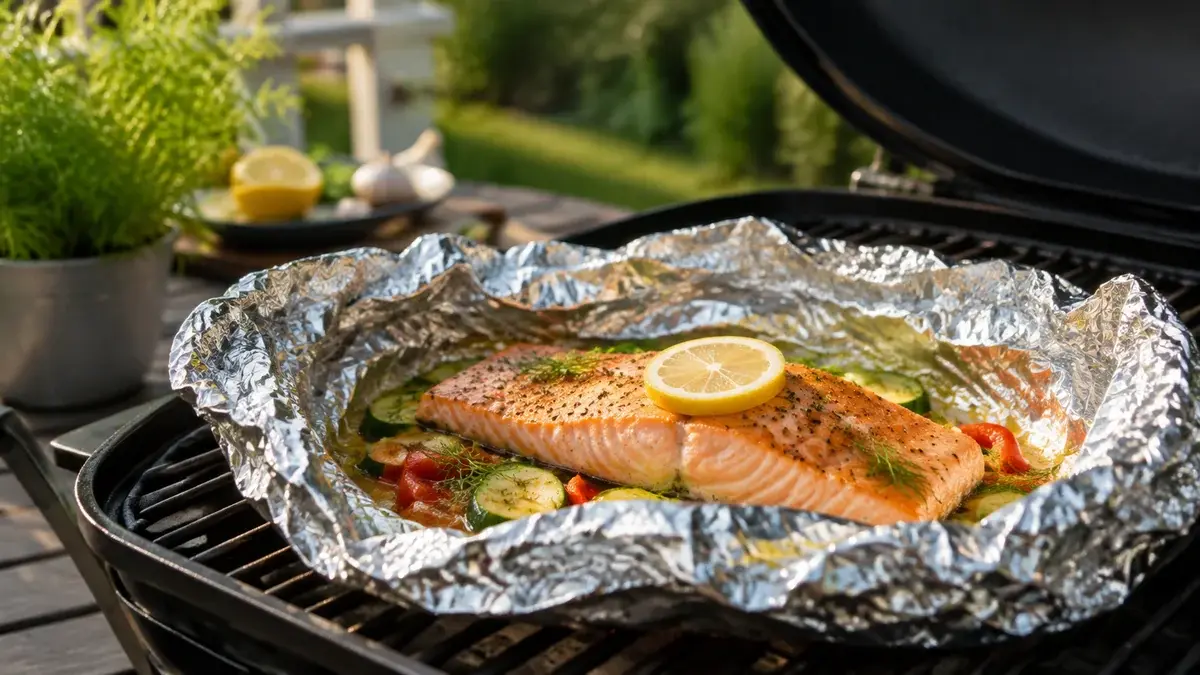 Grilla lax i folie 2026 – foliepaket-metoden steg för steg | Grillklar