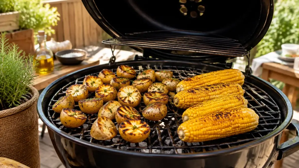 Grilla potatis och majs 2026 – tider, teknik och tips | Grillklar