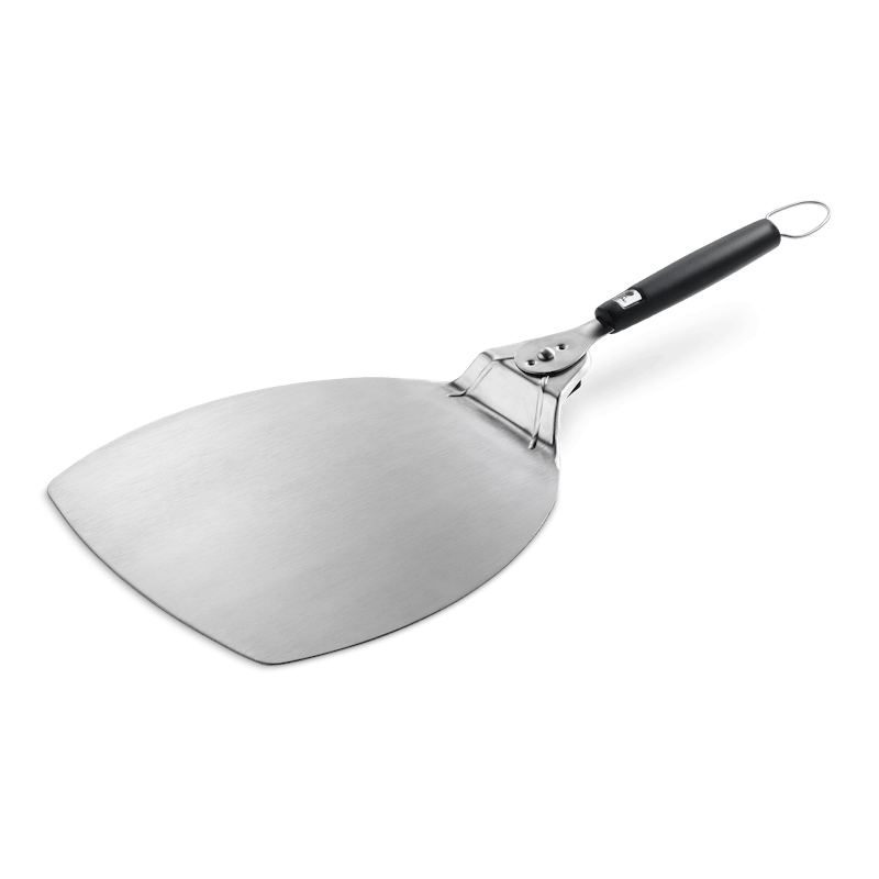 Weber pizzaspade i rostfritt stål med brett blad och handtag